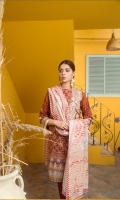 Shirt: Finest Digitally Printed Embroidered Luxury Lawn  Dupatta: Digitally Printed Line Organza  Trouser: Dyed Premium Cotton