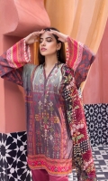 -Shirt Digitally Printed Embroidered Sequin Linen Front with Digitally Printed Back an Sleeves -Dupatta Digitally Printed Pure Embroidered Chiffon -Premium Dyed Trouser