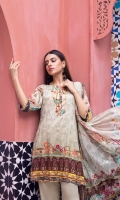 -Shirt Digitally Printed Embroidered Sequin Linen Front with Digitally Printed Back an Sleeves -Dupatta Digitally Printed Pure Embroidered Chiffon -Premium Dyed Trouser