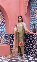 -Shirt Digitally Printed Embroidered Sequin Linen Front with Digitally Printed Back an Sleeves -Dupatta Digitally Printed Pure Embroidered Chiffon -Premium Dyed Trouser