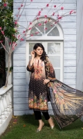 Shirt Digitally Printed Chikan Kari Embroidered Linen Dupatta Digitally Printed Pure Chiffon Trouser Premium Dyed