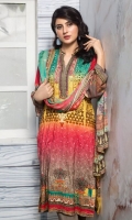 Shirt Digitally Printed Chikan Kari Embroidered Linen Dupatta Digitally Printed Pure Chiffon Trouser Premium Dyed