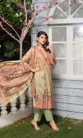 Shirt Digitally Printed Chikan Kari Embroidered Linen Dupatta Digitally Printed Pure Chiffon Trouser Premium Dyed