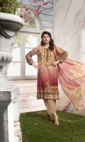 Shirt Digitally Printed Chikan Kari Embroidered Linen Dupatta Digitally Printed Pure Chiffon Trouser Premium Dyed