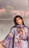 Shirt: Digitally Printed Embroidered Viscose Dupatta: Digitally Printed Organza Trouser: Dyed Premium Viscose