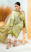 Three pcs embroidered lawn suit