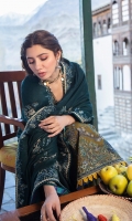 Embroidered Shawl 2.50m Embroidered shawl Pallu borders 2PCS Embroidered Shirt/Front Khaddar 1.25m Dyed shirt Back Khaddar 1.25m Embroidered Sleeves Khaddar 1.25m Embroidered back Patch Organza 1PC Embroidered Hem border Organza 1.5m Embroidered Cuff border Organza 1.25m Embroidered Trouser border Organza 1.25m Dyed Trouser Khaddar 2.50m