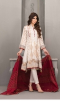 Lawn Broshia Shirt Lawn Broshia Trouser  Cotton Dupatta