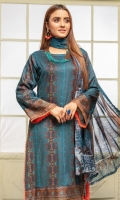 Embroidered Linen Cotail Shirt Embroidered Chiffon Dupatta Plain Trouser
