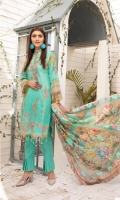 Three Piece Embroidered Swiss Lawn Suit