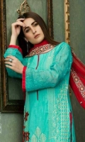 1 shirt emb jacquard cotton  2 shefoon emb dup 3 plain cambric shalwar