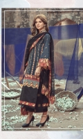 Embroidered front on digital printed lawn  Digital printed back on lawn  Embroidered sleeves on digital printed lawn  Embroidered border on organza  Screen printed trouser  Cotton net dupatta with embroidered borders