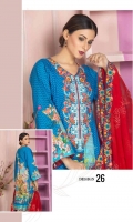 1 cotton digital print with embroidery shirt 2 emb shefoon dup 3 plain shalwar