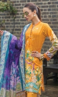 Shirt: Printed Lawn Dupatta: Printed Lawn Trouser: Dyed Cotton  EMBROIDERY: Embroidered Gala on Shirt