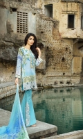 3 Piece Lawn Suit,1.25 Meter Front,1.25 Meter Back Shirt,0.75 M Sleeves,Embroidered Neckline,2.5 Meter Pure Chiffon Dupatta,Sleeves Border,Emb Front Shirt,2 Motif Trouser,2.5 Me (2)