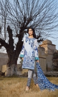 3 Piece Lawn Suit,1.25 Meter Front,1.25 Meter Back Shirt,0.75 M Sleeves,Embroidered Neckline,2.5 Meter Pure Chiffon Dupatta,Sleeves Border,Emb Front Shirt,2 Motif Trouser,2.5 Me