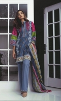 Three Piece Embroidered Cambric Suit