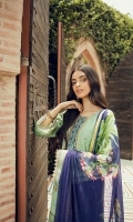 Embroidered Jacquard Lawn Front                                  01.25 meters  Jacquard Lawn Back                   01.25 meters  Jacquard Lawn Sleeves               0.65 meters  Cambric Trouser                          02.5 meters  Printed Chiffon Dupatta              02.5 meters