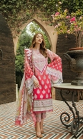 Printed Lawn Front                1.25 meters  Printed Lawn Back                 1.25 meters  Printed Lawn Sleeves             0.65 meters  Cambric Trouser                     2.5 meters  Printed Silk Dupatta                2.5 meters  Accessories       Embroidered Neckline             01