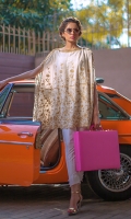 Poncho with Gold tillah embroidery Shirt only.