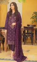 Shirt: Digital Printed Lawn Back and Sleeves with Embroidered Lawn Front Dupatta : Printed Embroidered Chiffon Dupatta Trouser: Dyed Cambric Trouser