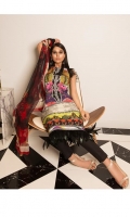 Digital printed shirt on Lawn Fabric with lawn printed dupatta 