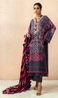 Slub Dyed And Embroidered  Shirt Front 	1.25 meters F/B Printed Sleeves 	0.65 meter Slub Dyed Back 	1.25 meters Rotary Printed Kaani Shawl 	2.5 meters Dyed Cotton Tensile Pants	2.5 meters