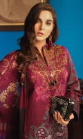 Shirt : Printed Lawn Shirt with Embroidered Front.  Dupatta : Printed Chiffon Dupatta Trouser : Printed Cambric Trouser.