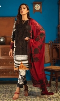 Shirt : Printed Lawn Shirt with Embroidered Front.  Dupatta : Printed Chiffon Dupatta Trouser : Printed Cambric Trouser.