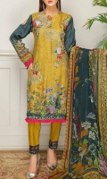 Embroidered Viscose Unstitched 3 Piece Suit