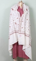 Kashmiri Pashmina Wool All Over Embroidered Shawl