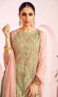 embroidered net unstitched 3pc suit