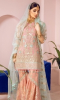 embroidered chiffon unstitched 3pc suit