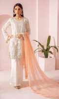 embroidered chiffon unstitched 3pc suit