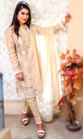 Embroidered Cotton Stitched 3 Piece Suit