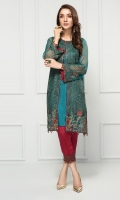 Crinkle Chiffon Embroidered Shir Raw Silk Trouser  LINING & ACCESSORIES (INCLUDED)