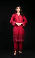 Embroidered Cotton Silk Stitched 2 Piece Suit