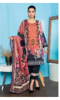 Embroidered Digital Printed Lawn Front Digital Printed Lawn back Digital Printed Lawn sleeve Digital Printed Lawn Dupatta Dyed Lawn Trouser