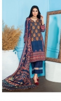 Embroidered Digital Printed Lawn Front Digital Printed Lawn back Digital Printed Lawn sleeve Digital Printed Lawn Dupatta Dyed Lawn Trouser